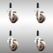 Service Caster 3 Inch 316SS High Temp Glass Filled Nylon 3/4 Inch Expanding Stem Caster Set SCC-SS316EX20S314-GFNSHT-34-4 - alternate 1